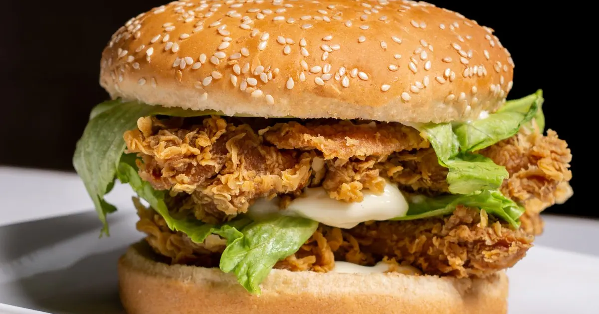 A crispy fried chicken sandwich - Wingstop crispy tenders and chicken sandwich calories by flavor